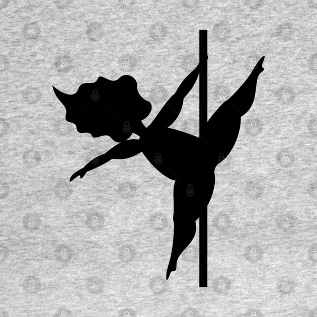 Pole Fitness | Body Confidence | Pole Dancer Silhouette by ABcreative